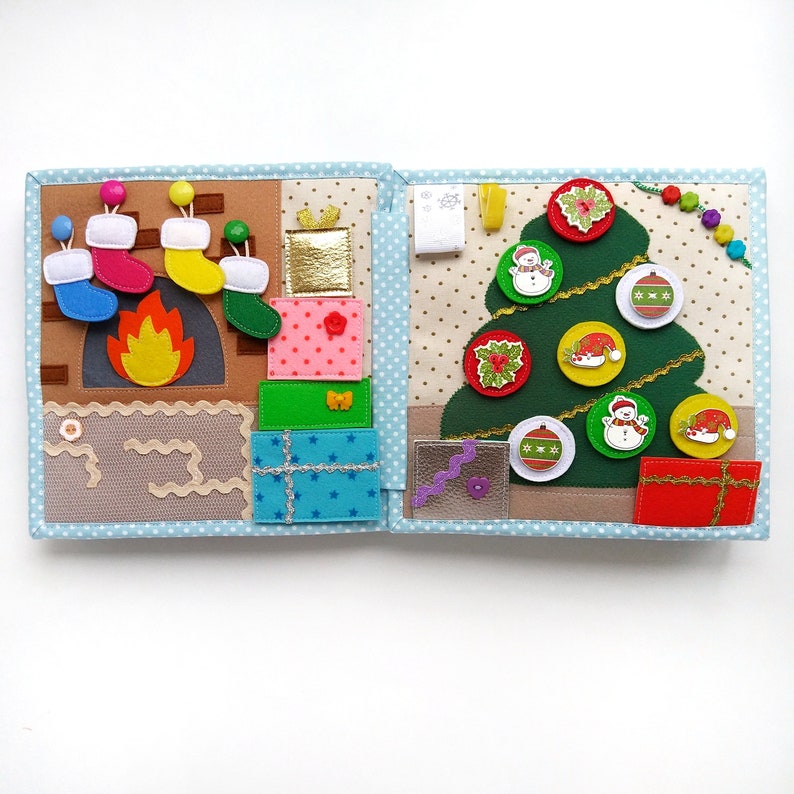 Christmas Quiet Book Soft Busy Book First Christmas Gift for Etsy