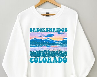Retro Breckenridge Colorado Outdoors Vintage Sweatshirt