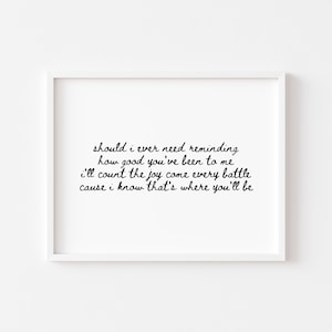 Hillsong United Worship Lyrics | Another In The Fire | Minimalist Black & White Wall Art Printable