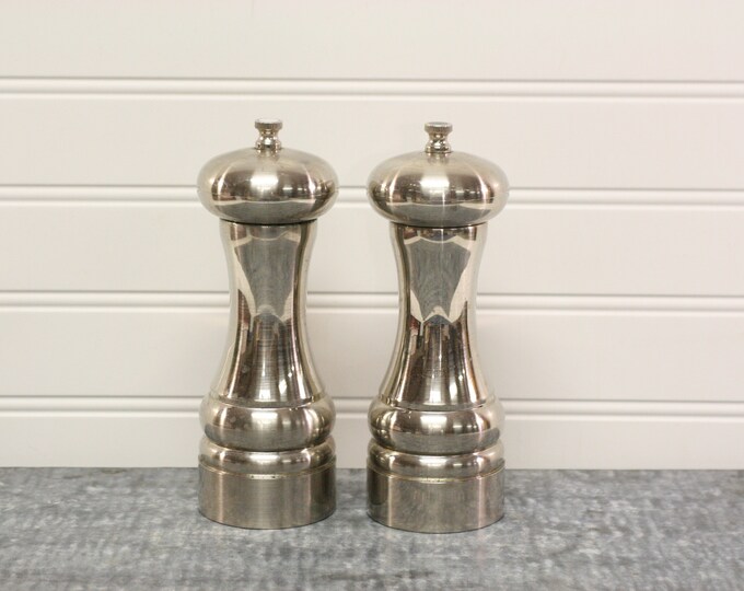 Vintage Olde Thompson Salt and Pepper Mill Grinders/ceramic Etsy