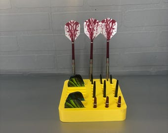 【ヴィンテージ】Accudart Darts 真鍮ダーツ3本セット ケース付き Vintage Accudart Set of 3 Darts With Original Wood Carrying Case