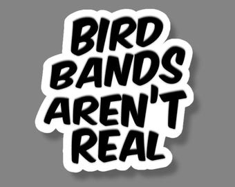 Bird Bands Aren’t Real Goose Pigeons Playing Ping Pong Sticker