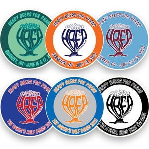 Heady Beers For Phans Phish Sticker Pack