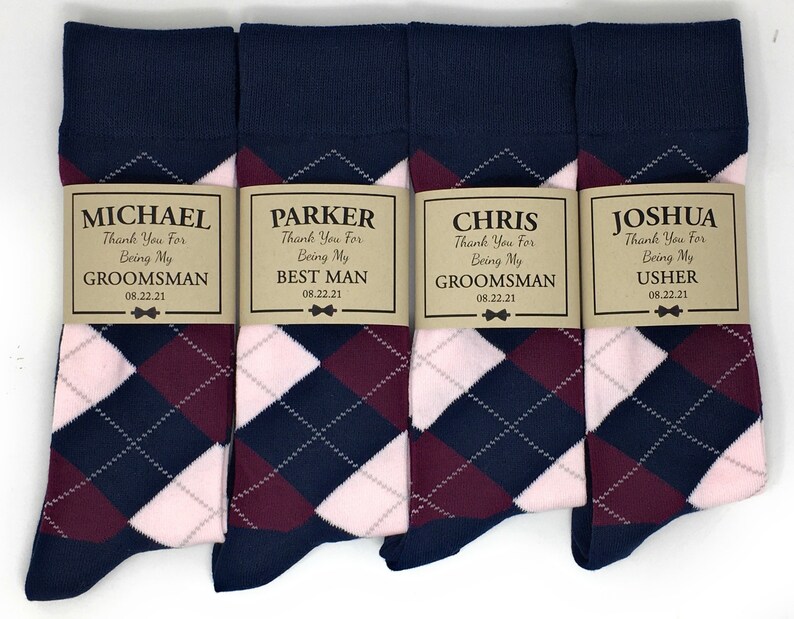 Personalized Groomsmen Proposal Socks and Custom Sock Labels / Etsy