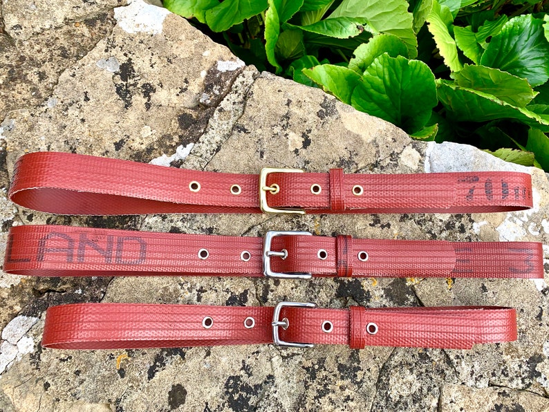 Reclaimed British Fire Hose Belts Etsy
