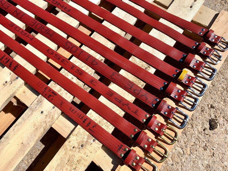 Reclaimed British Fire Hose Belts Etsy