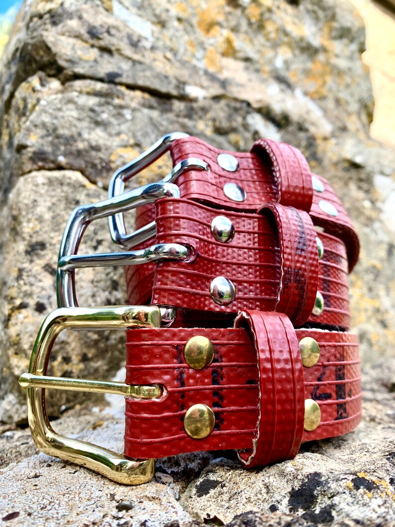 Reclaimed British Fire Hose Belts Etsy