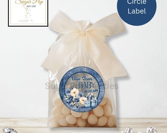 Instant Download| Blue Jean Baby| Denim| Sticker Labels| Denim Baby Shower Printables