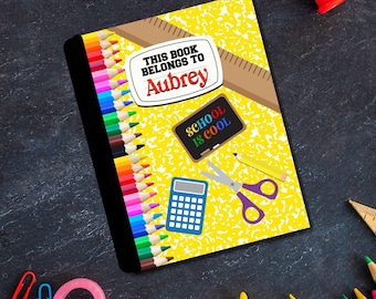 Personalized| Back to School| School is Cool Notebook