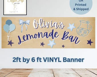 Personalized| Lemonade Bar| Vinyl Banner| Party Signs & Decor