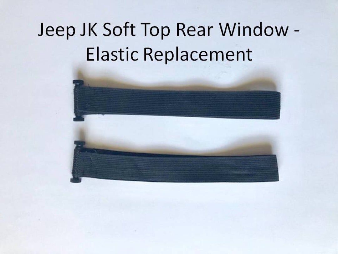 Jeep Wrangler JK Soft Top Rear Window Roll up Elastic - Etsy UK Jeep Wrangler JK Soft Top Rear Window Roll up Elastic - Etsy UK