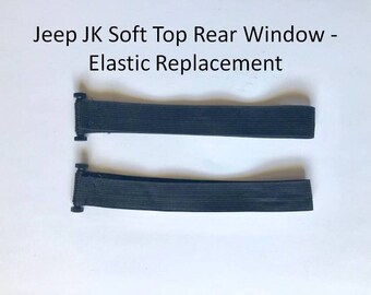 Jeep Wrangler JK - Soft Top Rear Window Roll Up Elastic Replacement