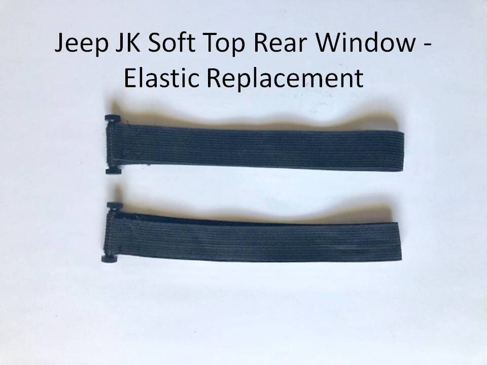 Jeep Wrangler JK Soft Top Rear Window Roll Up Elastic Etsy 日本
