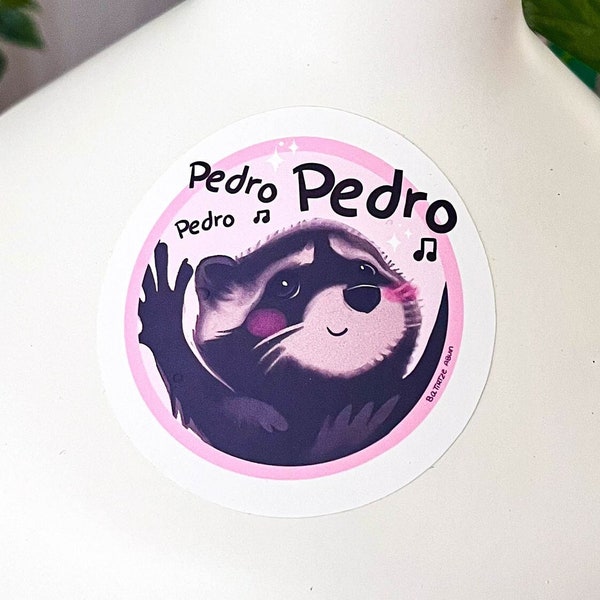 Tanzender Waschbär Pedro Pedro Pedro Aufkleber