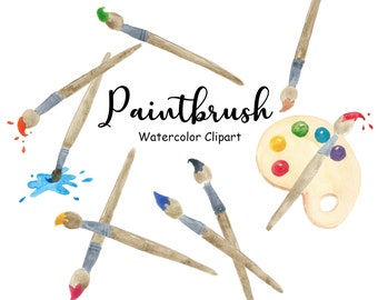 Paintbrush Clipart Etsy