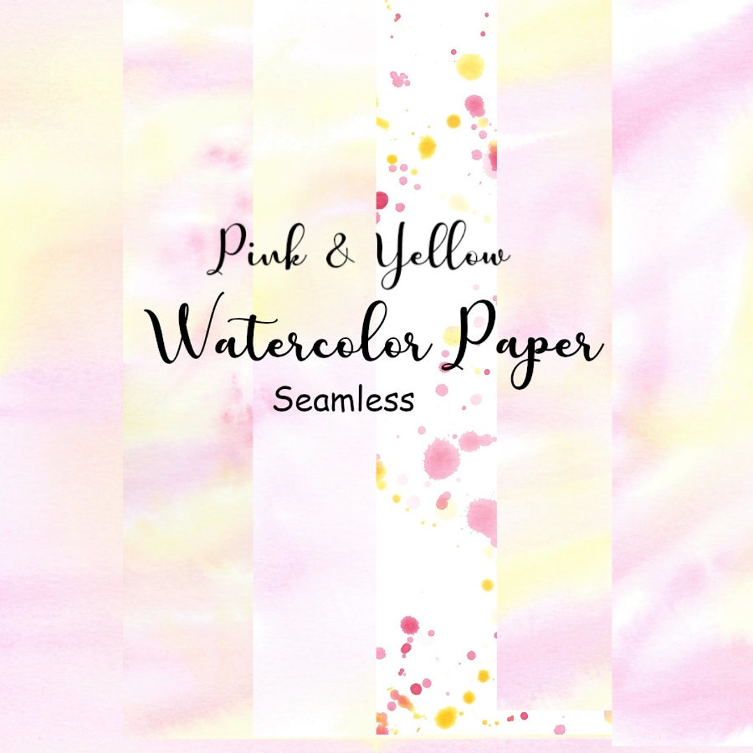 Watercolor Digital Paper, Seamless Background Texture, Hand Painted ...