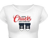 Urban T-Shirt, Converse, Chuck Taylors, hipster shirt, hip hop style, fitted t-shirt, rap style