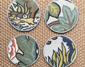 Schumacher Chiang Mai Cocktail Coasters - Set of 4