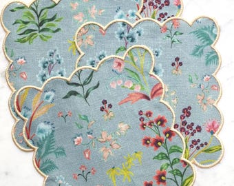 Elliston House Multi Floral Cocktail Napkins - Set of 4