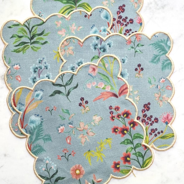 Elliston House Multi Floral Cocktail Napkins - Set of 4