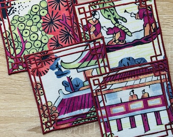 Thibaut Asian Scenic Cocktail Napkin