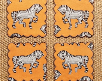 Schumacher Faubourg Cocktail Napkins - Set of 4