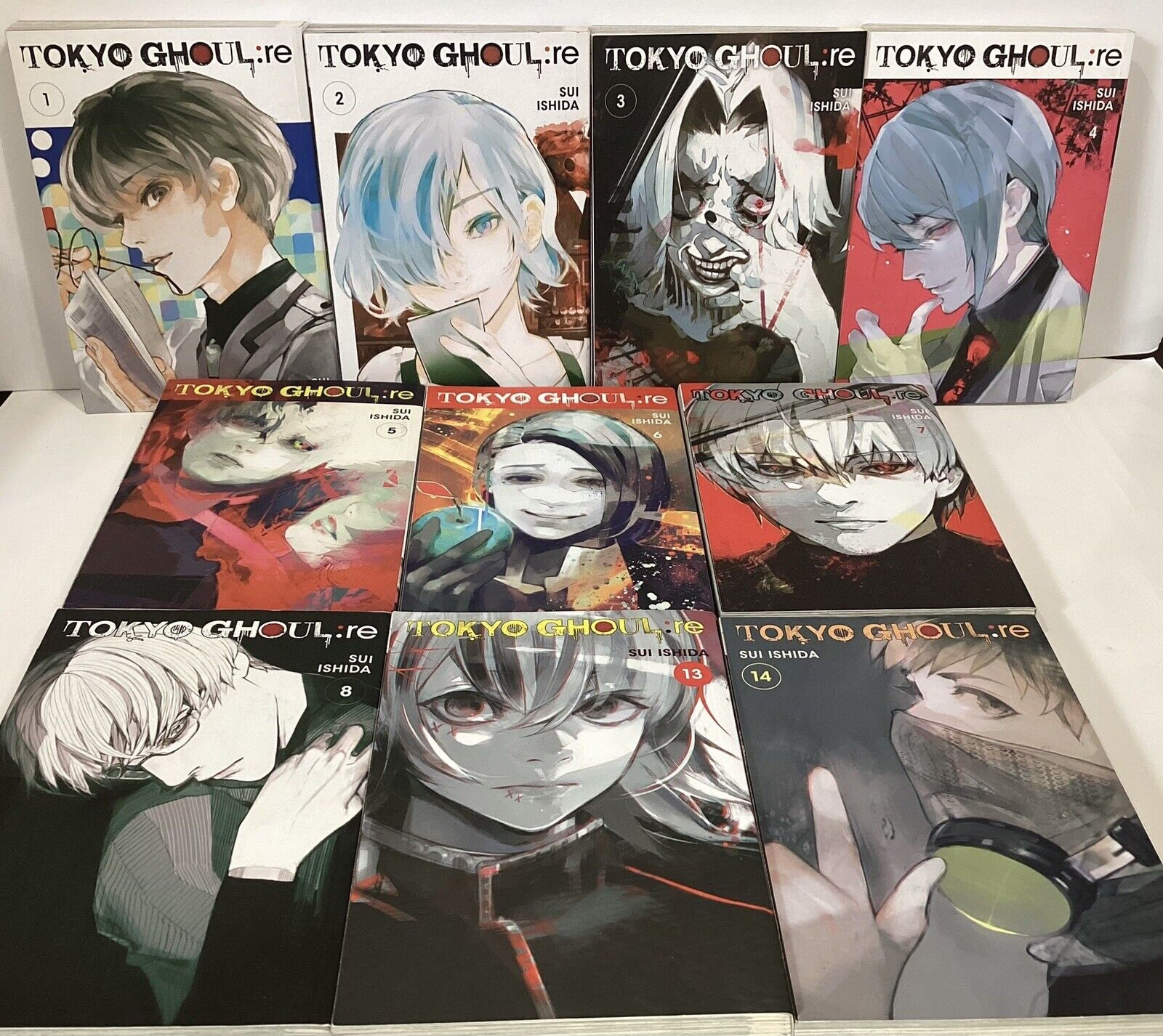 Tokyo Ghoul: Re Volumes 1-8 & 13, 14 by Sui Ishida English Version