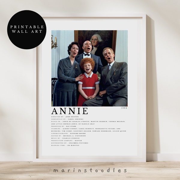 Annie 1982 Poster - Annie Print - Filmplakat - Filmplakat - Annie - Musical - Musical Film - Carol Burnett - Bernadette Peters