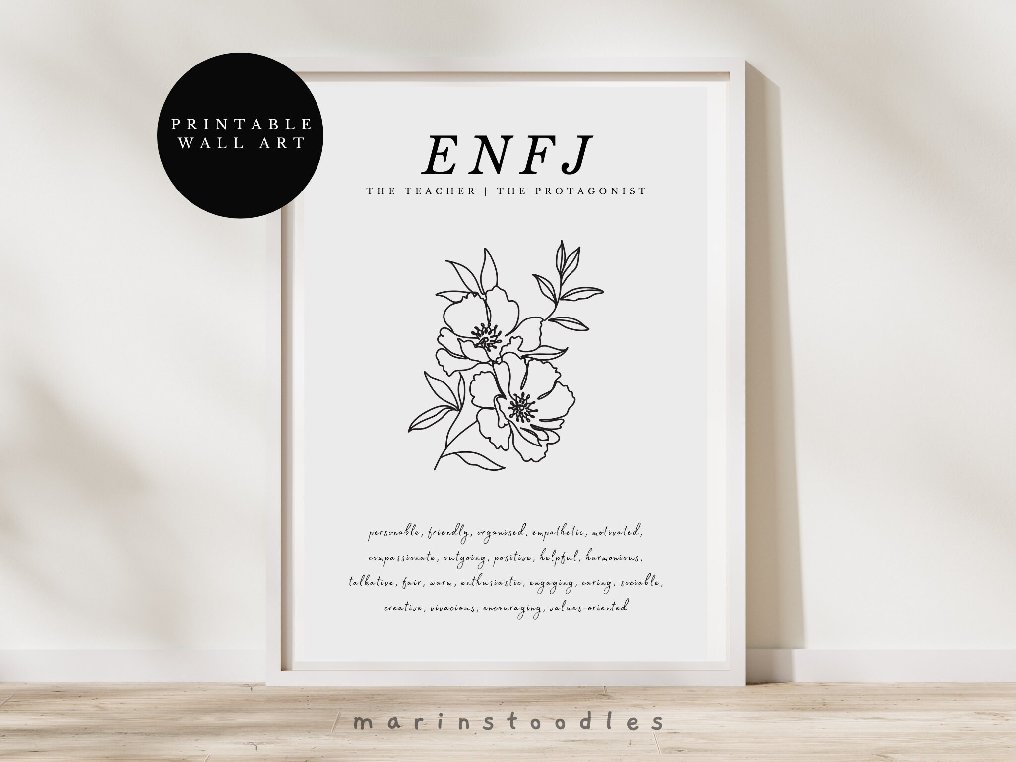 ENFJ - MBTI Protagonist Personality Art Board Print for Sale by BrainChaos