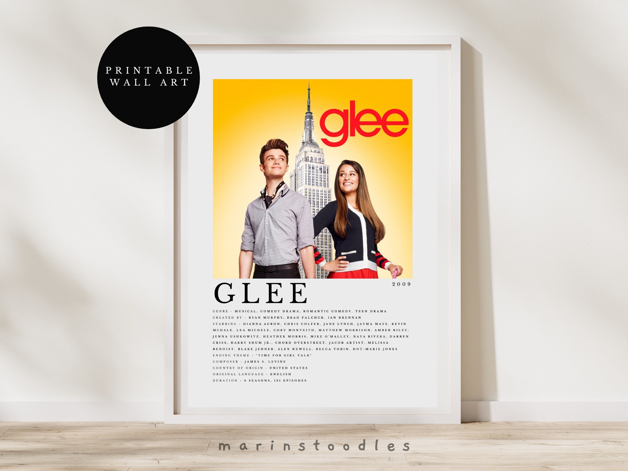 Glee Rachel and Finn New York (Season 2 Episode 22)  Sticker for