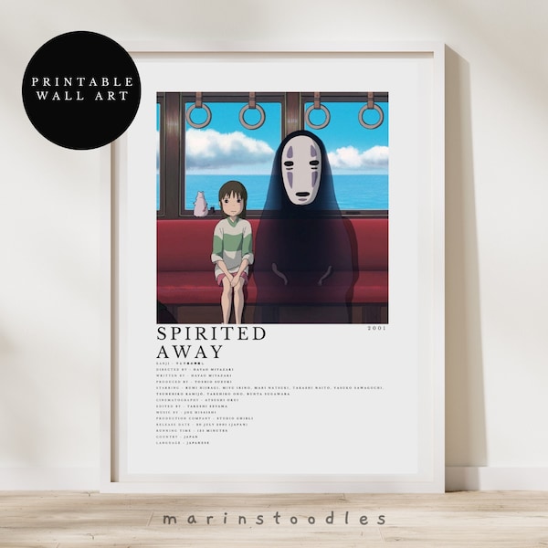 Spirited Away Poster Etsy