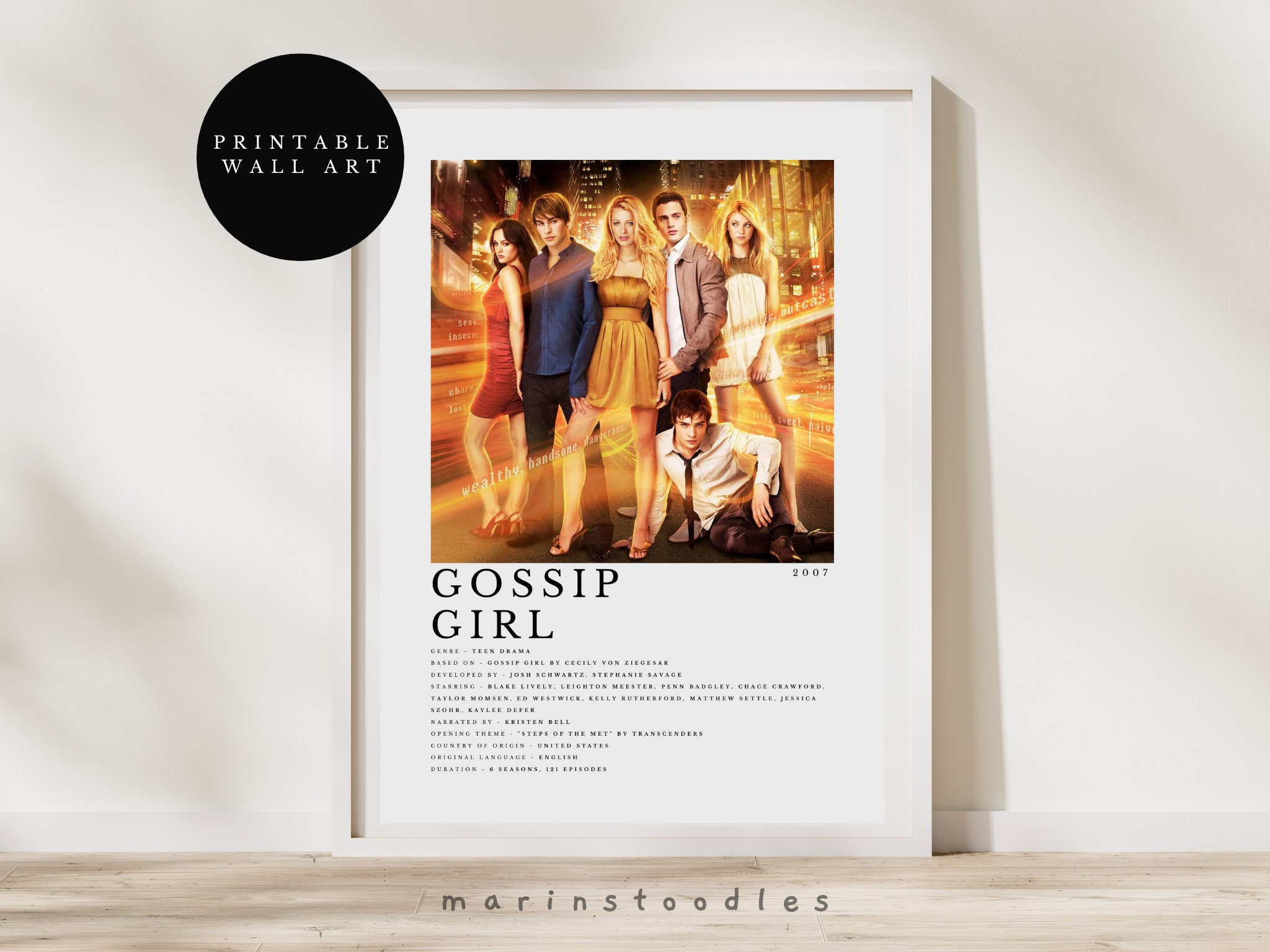 Gossip Girl - Signed Poster + COA – Poster Memorabilia