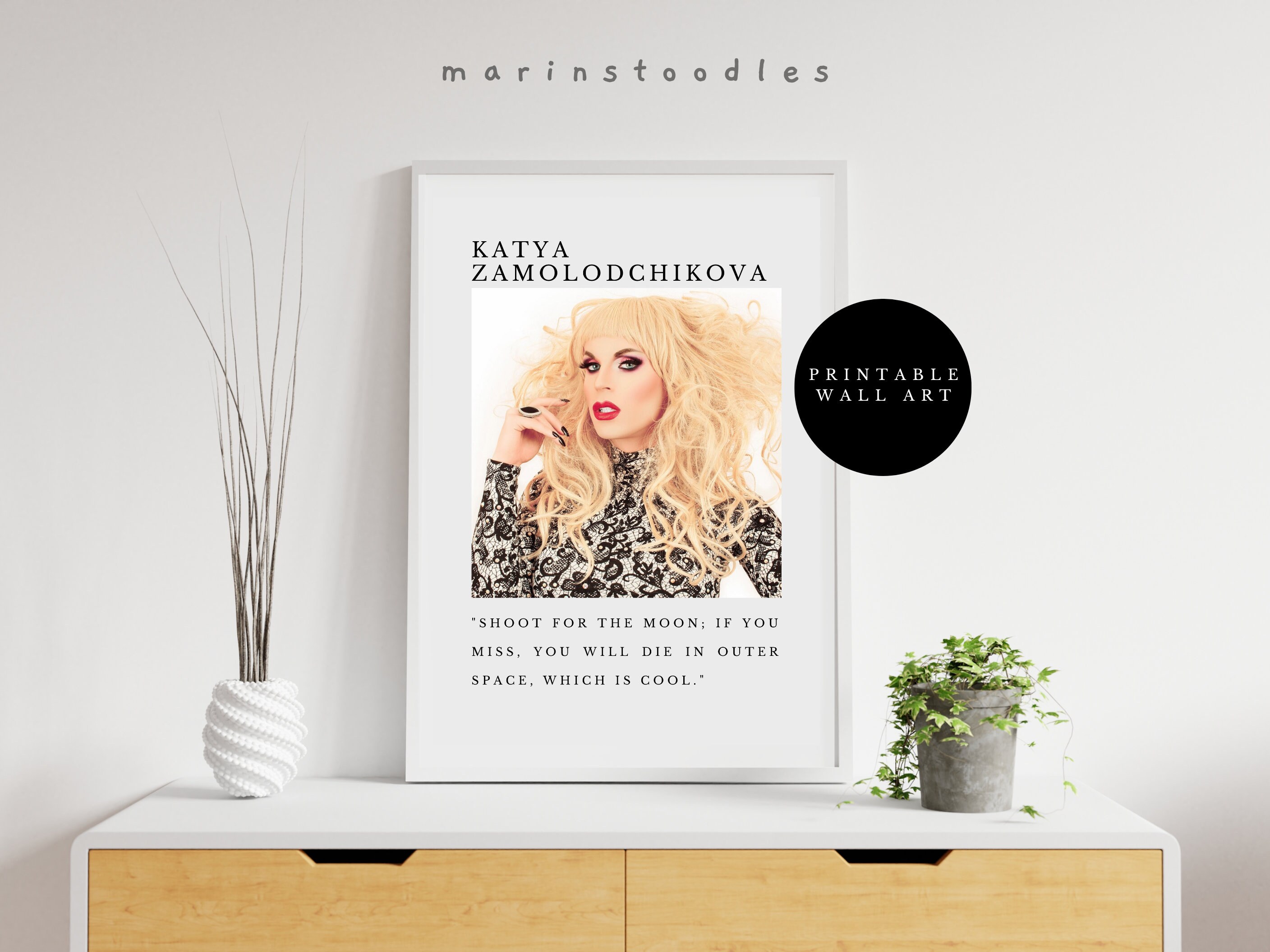 Katya Quote Poster Katya Art Katya Print Icon Katya Etsy