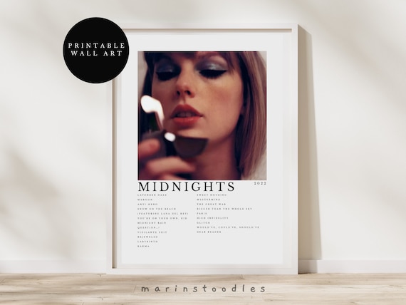 Taylor Swift Album Cover Wall Art  Taylor Swift Midnights Poster - Cover  Art Poster - Aliexpress