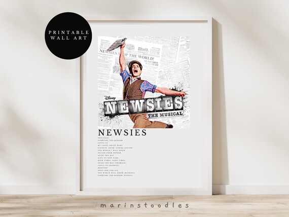 Newsies Poster Newsies Soundtrack Art Newsies Musical - Etsy