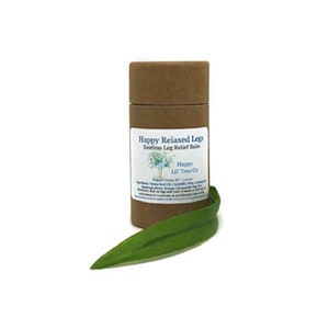 Restless Leg Relief Balm - Natural Organic Vegan Body Care - Help for Restless Legs - Calming Leg Salve with Pure Essential Oils