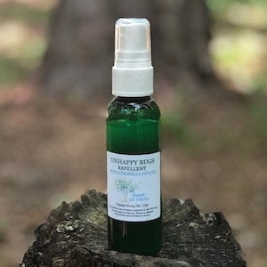 Natural Organic Bug Spray - Deet Free Mosquito Repellent with Pure Essential Oils - Natural Organic Vegan Body Care - Homemade Bug Spray