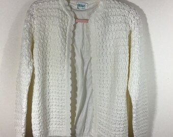 1960/'s pastel salmon pink mohair wool pullover v-neck fuzzy sweater with pockets size small slouchy oversized hand made in Italy Blairmoor