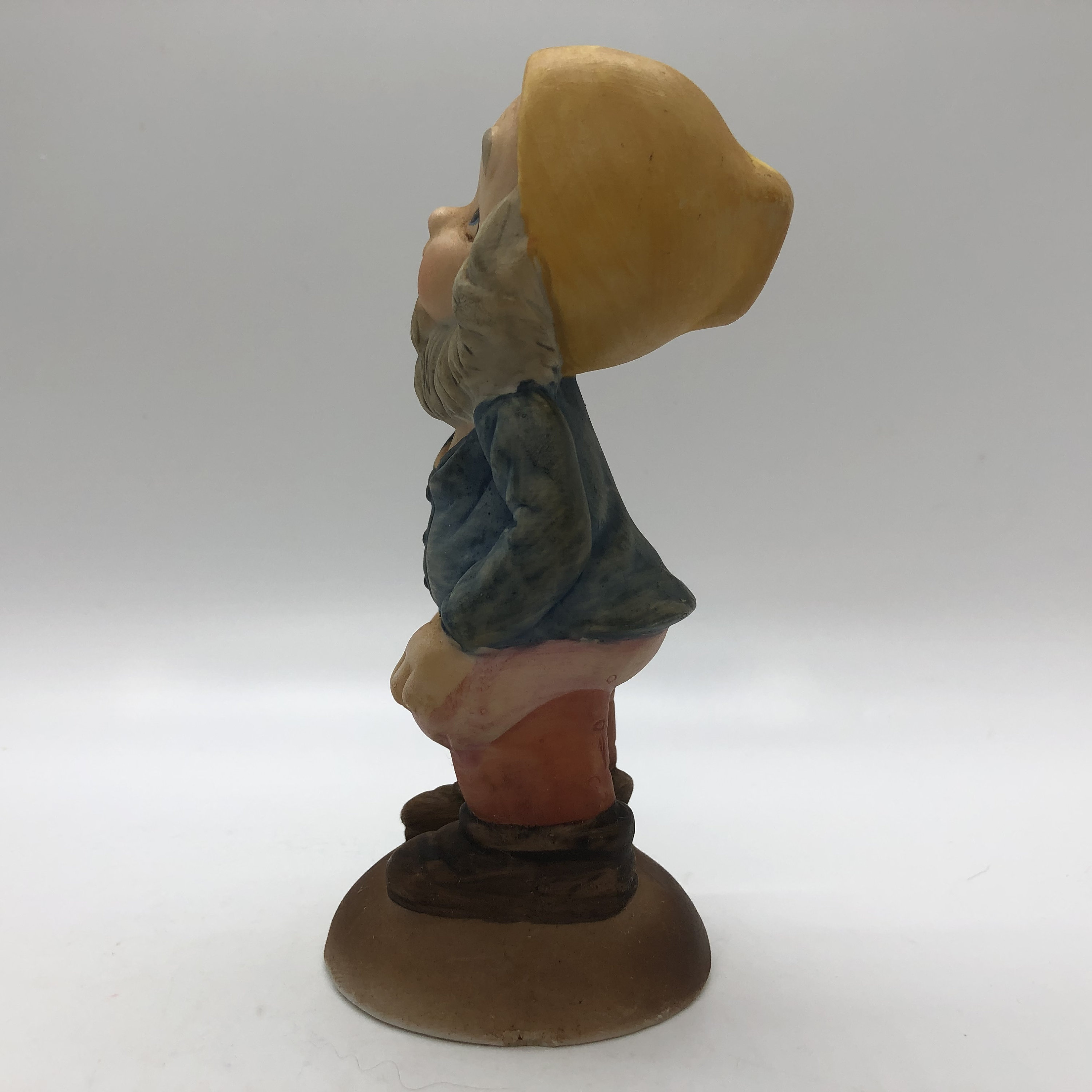 Vintage Gnome With Yellow Hat Figurine - Etsy