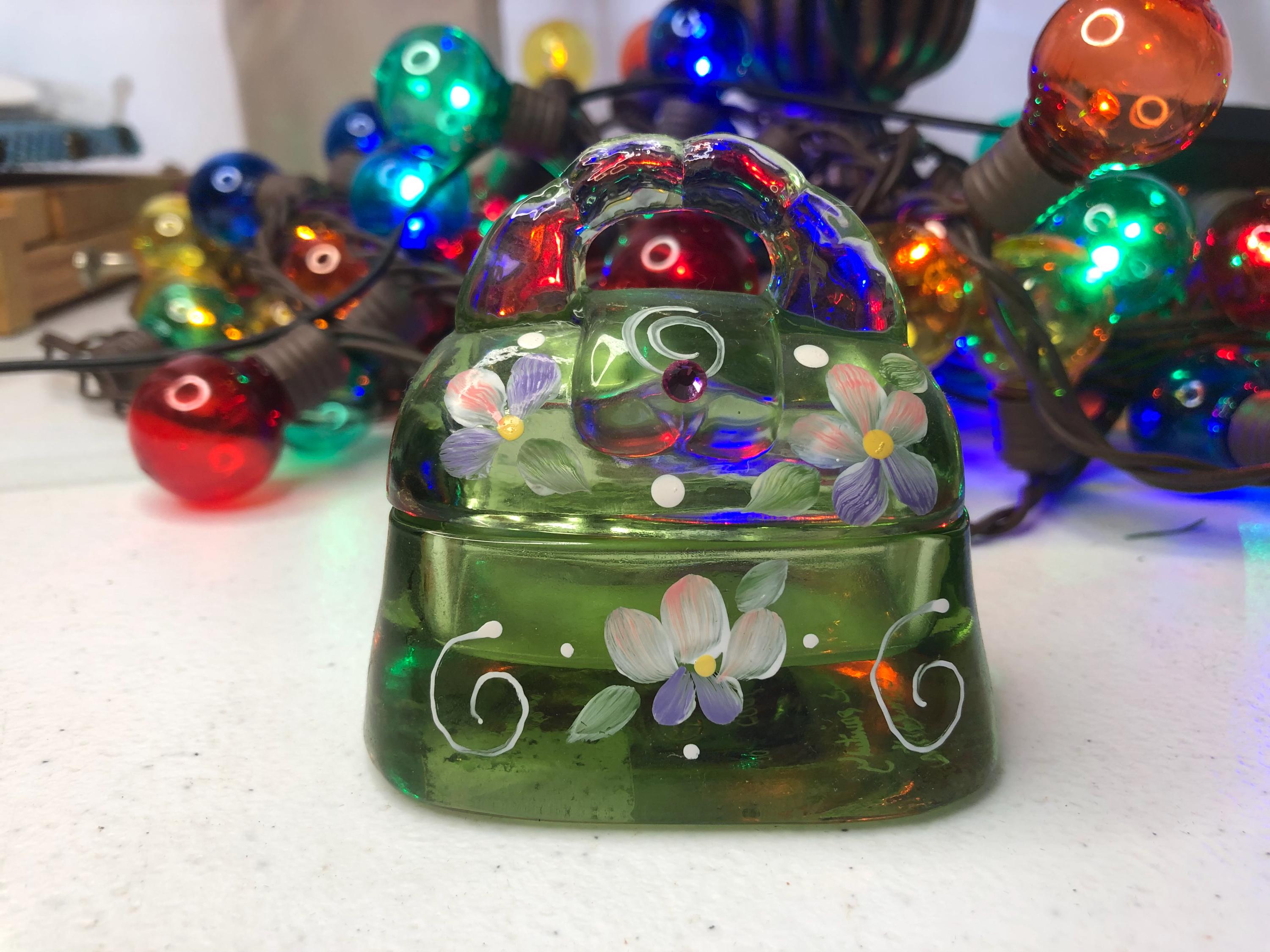 Fenton Trinket Box - Etsy