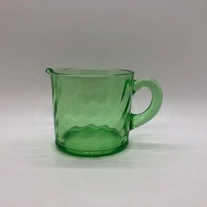 Vintage Uranium Glass Creamer