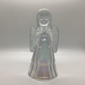 Vintage Fenton Iridescent Glass Angel Figurine