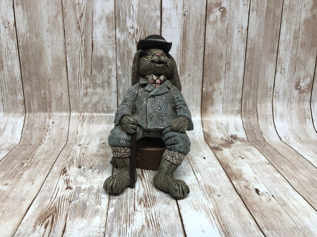 Vintage Sarah’s Attic Thomas the Rabbit Figurine - Etsy