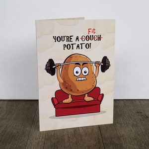 Funny fitness greeting card | Cute gym card | Birthday card | Hilarious card | Weightlifting card | Crossfit card | Humor card | Summer body