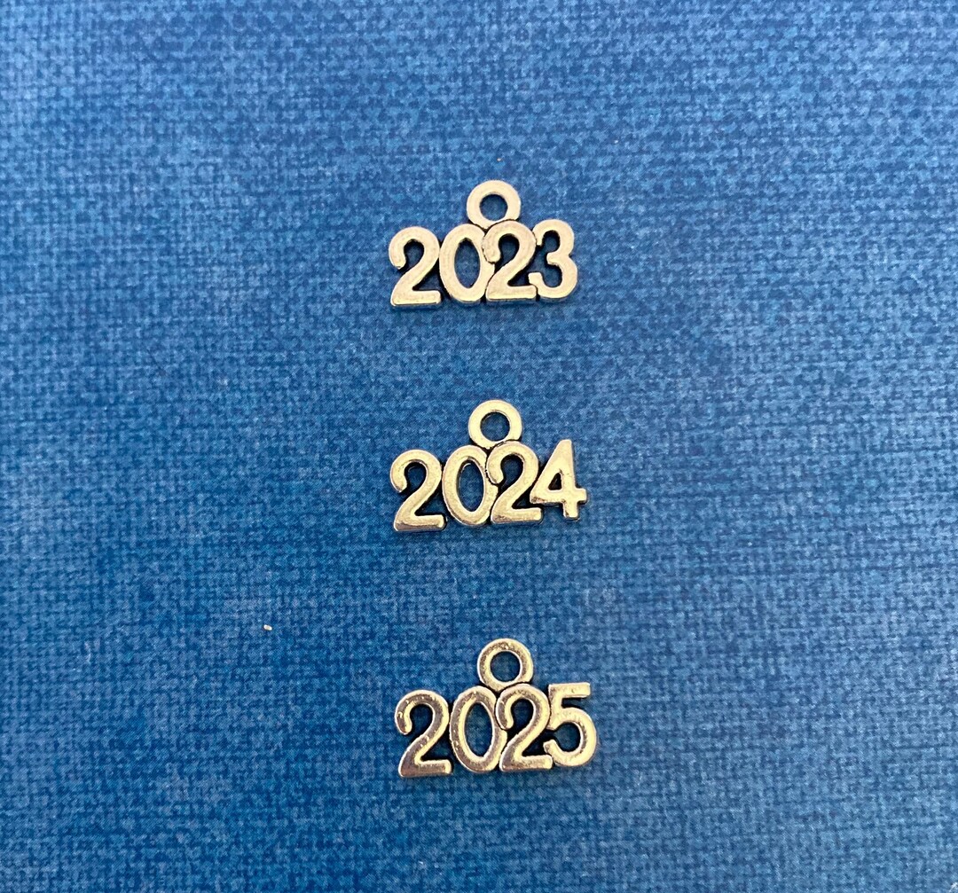 2023 Charms, 2024 Charms, 2025 Charms Etsy