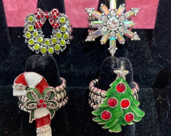 Christmas Rings, stretchy rings