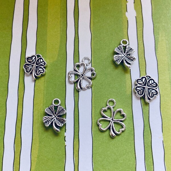 Shamrock Charms, 6 pieces