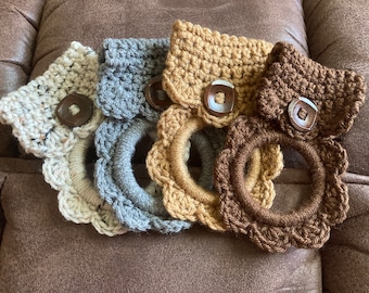 Stove Handle Crocheted Kitchen Towel Holder (9 Colors) Handmade Crocheted Kitchen Towel Holder, Farm House Decor