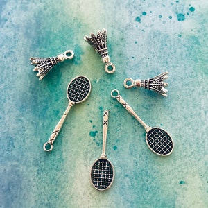 Badminton Charms, 6 charms