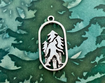 Oval Sasquatch Charm (6 or 12 Charms) Big Foot Charms